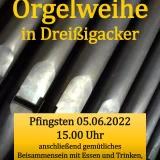 Plakat Orgelweihe Pfingsten 2022  Aaron Rogge